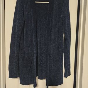 Matty M Deep Blue Open Cardigan